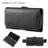 Кожаный чехол кобура HAWEEL на пояс и ремень 155 - 75 мм (Black)