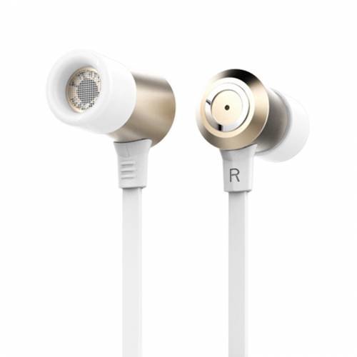 Стерео-наушники Rock Mula S Stereo Lightning Earphone (RAU0563) с разъемом 8 pin, Gold