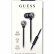 Наушники проводные с микрофоном Guess Wire Black/Silver (GUEPWIBK)