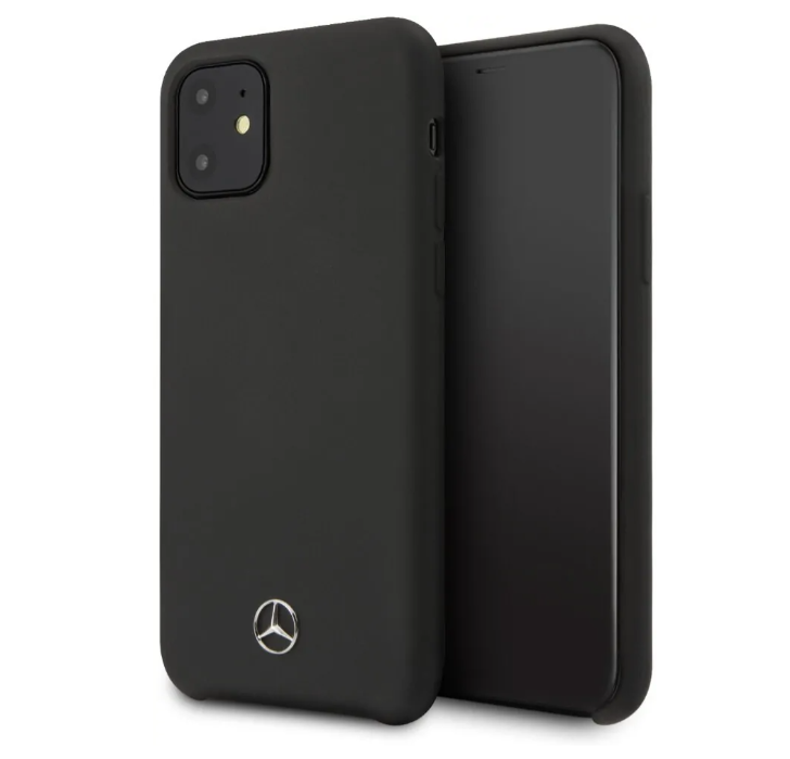 Силиконовый чехол-накладка для iPhone 11 Mercedes Silicone line Hard , Black (MEHCN61SILBK)