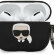 Силиконовый чехол Karl Lagerfeld Karl Silicone Case с кольцом для Airpods Pro, Black (KLACAPSILGLBK)