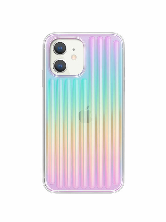 Чехол-накладка Uniq для iPhone 12 mini (5.4) COEHL Linear Iridescent (IP5.4HYB(2020)-LINIRD)