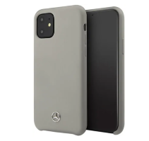 Силиконовый чехол-накладка для iPhone 11 Mercedes Silicone line Hard, Grey (MEHCN61SILGR)