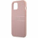 Чехол для iPhone 13 mini Guess PU Saffiano with metal logo Hard Pink (GUHCP13SPSASBPI)