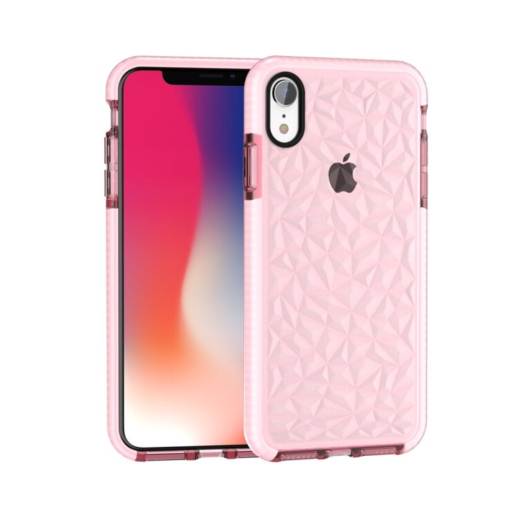 Гелевый чехол Diamond для iPhone XR с усиленной защитой (Pink)