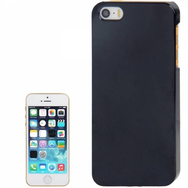 Чехол накладка из пластика Ultra slim для iPhone 5 / 5S (черный)