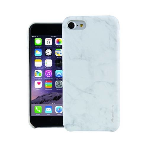 Чехол для iPhone 7 / 8 Uniq Marbre - White, IP7HYB-MARWHT