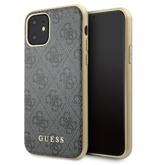 Чехол-накладка для iPhone 11 Guess 4G collection Hard, Grey (GUHCN61G4GG)