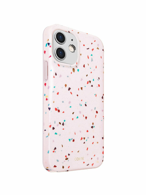 Чехол-накладка Uniq для iPhone 12 mini (5.4) COEHL Terrazzo Pink (IP5.4HYB(2020)-TEZPNK)