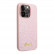 Чехол для iPhone 14 Pro Guess PC/TPU Glitter flakes w Metal logo Hard Pink (GUHCP14LHGGSHP)