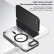 Прозрачный чехол с Magsafe для iPhone 16e, Airbag с усиленной защитой TPU + TPE + PC (Black)