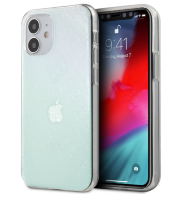 Чехол-накладка для iPhone 12 mini (5.4) Guess 4G 3D raised Hard PC/TPU, Iridescent (GUHCP12S3D4GIRBL)