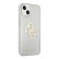 Чехол для iPhone 13 mini Guess TPU 4G Big logo Hard Glitter Transparent (GUHCP13SPCUGL4GTR)