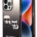 Чехол для iPhone 14 Pro Lagerfeld PC/TPU Karl & Choupette Hard Gradient Black (KLHCP14LTGKCK)
