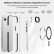 Прозрачный чехол с Magsafe для iPhone 16e, Airbag с усиленной защитой TPU + TPE + PC (White)