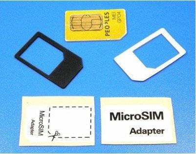 Адаптер для Микро-сим для iPhone 4/4S, iPad 3G