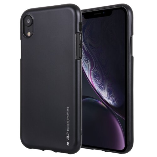 Силиконовый противоударный чехол для iPhone XR Mercury GOOSPERY Jelly Series (Black)