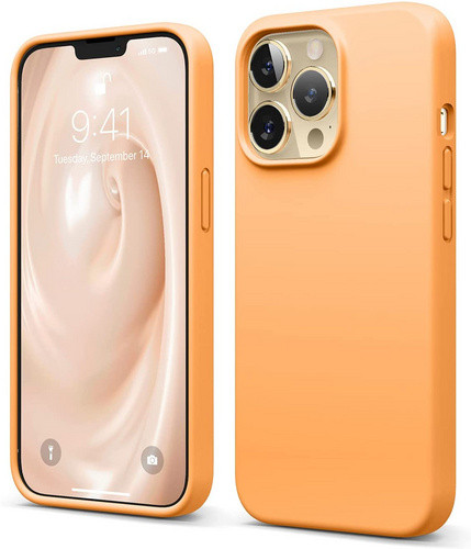 Чехол-накладка для iPhone 13 Pro Max Elago Soft silicone (Liquid) Orange (ES13SC67-OR)
