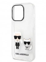 Чехол для iPhone 14 Pro Lagerfeld PC/TPU Karl & Choupette Hard Transparent (KLHCP14LCKTR)