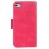 Кожаный чехол книжка для iPhone 4/4S с подставкой Cross Grain (Magenta)