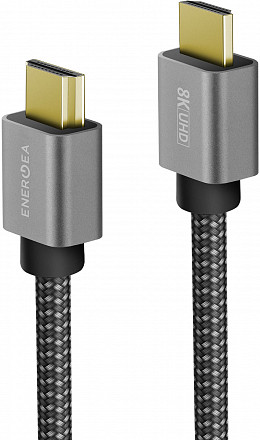 Кабель EnergEA FibraTough HDMI to HDMI 8K 48Gbps Black, 2 метра (CBL-FTHDMI8K-BLK200)