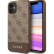 Чехол-накладка для iPhone 11 Guess 4G PU Stripe Metal logo Hard, Brown (GUHCN61G4GLBR)