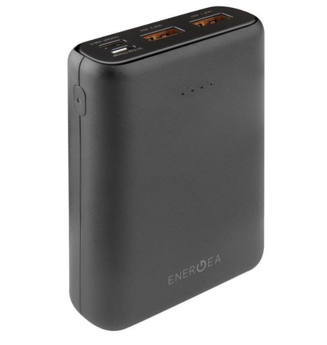 Портативный аккумулятор EnergEA АКБ внешняя Compac 10000 PQ1201, Li-Pol, USB-C PD18 + 2USB QC4.0, Black (CP-PQ1201-BLK)