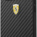 Карбоновый чехол Ferrari для iPhone 13 Pro PU Carbon Italia stripe with metal logo Hard Black (FESTABHCP13LBK)