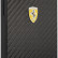 Карбоновый чехол Ferrari для iPhone 13 Pro PU Carbon Italia stripe with metal logo Hard Black (FESTABHCP13LBK)