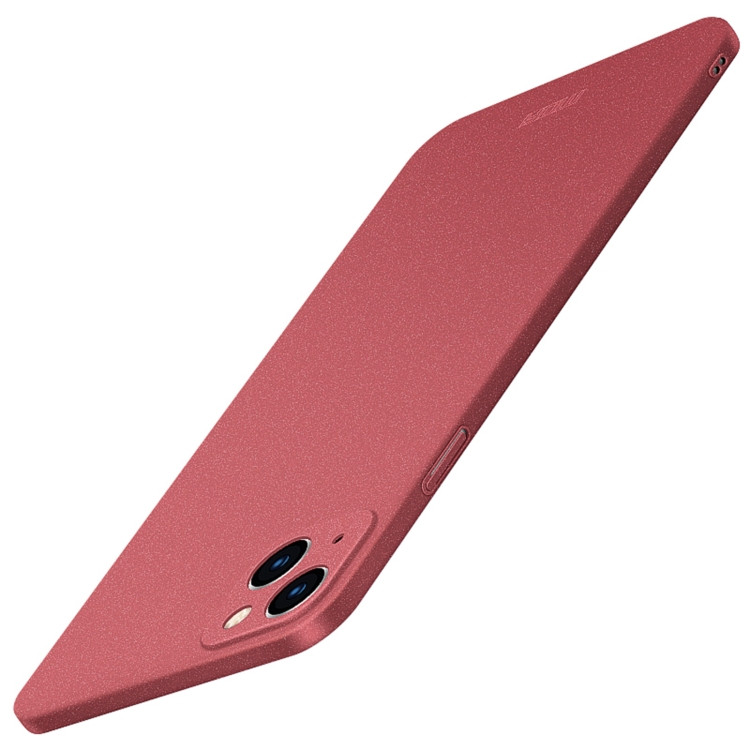 Тонкий матовый чехол MOFI для iPhone 15 Plus Ultra-thin (Red)