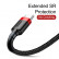Кабель Baseus USB - Type C, 3A, 1 метр Cafule Series (Black-Red)