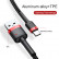 Кабель Baseus USB - Type C, 3A, 1 метр Cafule Series (Black-Red)