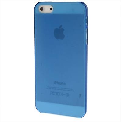 Чехол накладка Ultra Slim для iPhone SE / 5S / 5 очень тонкая (голубой)