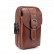 Кожаная сумка на ремень для смартфонов до 6,5" с тремя отделениями портмоне / кобура (Brown)