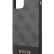 Чехол-накладка для iPhone 11 Guess 4G PU Stripe Metal logo Hard, Grey (GUHCN61G4GLGR)