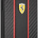 Карбоновый чехол Ferrari для iPhone 13 Pro PU Carbon/Smooth with metal logo Hard Black (FESNMHCP13LBK)