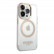 Чехол для iPhone 14 Pro Guess PC/TPU Metal outline Hard Transparent/Gold (Magsafe) (GUHMP14LHTRMD)