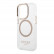 Чехол для iPhone 14 Pro Guess PC/TPU Metal outline Hard Transparent/Gold (Magsafe) (GUHMP14LHTRMD)