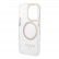 Чехол для iPhone 14 Pro Guess PC/TPU Metal outline Hard Transparent/Gold (Magsafe) (GUHMP14LHTRMD)