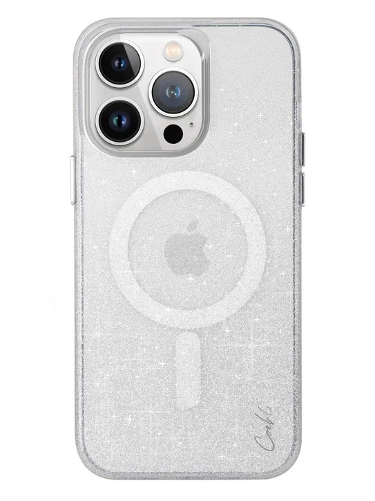 Чехол для iPhone 15 Pro Uniq COEHL Lumino Sparkling с MagSafe Silver