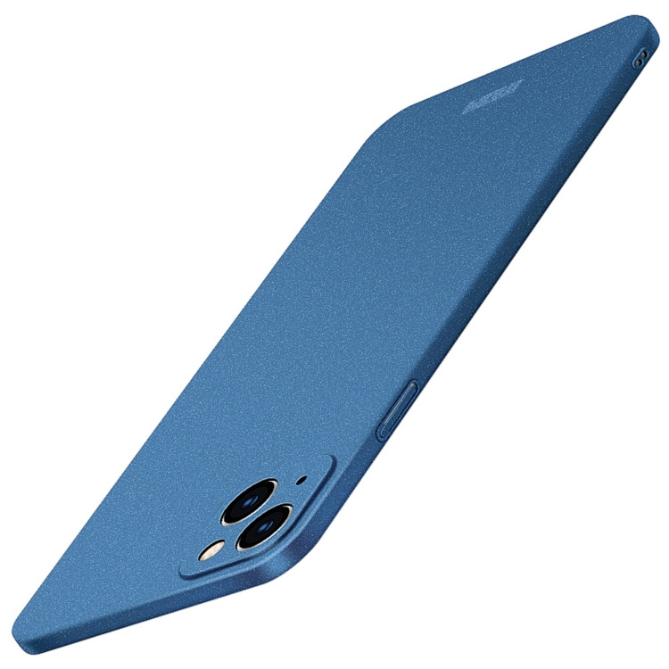 Тонкий матовый чехол MOFI для iPhone 15 Plus Ultra-thin (Blue)