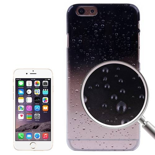 Чехол накладка с каплями Raindrops для iPhone 6/6S (прозрачно-черный)