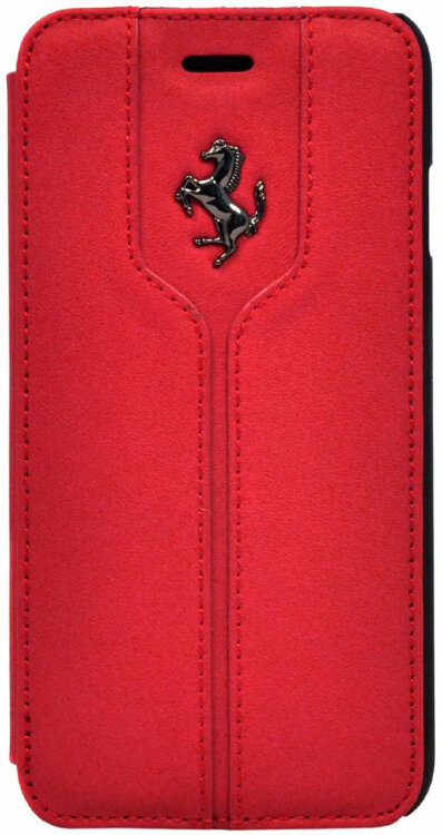 Кожаный чехол книжка для iPhone 6 / 6S Ferrari Montecarlo Booktype Red (FEMTFLBKP6RE)