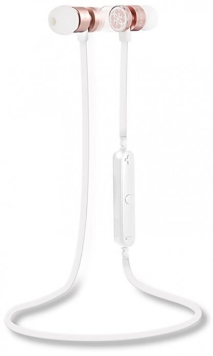 Наушники Bluetooth с микрофоном Guess White/Light Pink (CGBTE05)