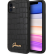 Чехол-накладка для iPhone 11 Guess Animal Croco with metal logo Hard PU, Black (GUHCN61PCUMLCRBK)
