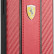 Карбоновый чехол Ferrari для iPhone 13 Pro PU Carbon/Smooth with metal logo Hard Red (FESNMHCP13LRE)
