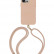 Чехол для iPhone 15 Pro Uniq COEHL MUSE Leatherette with Strap с MagSafe Dusty Nude