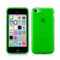 Чехол накладка Momax Clear Twist Case для iPhone 5C CCAPIP5CG (зеленый)
