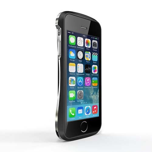 Алюминиевый бампер для iPhone 5/5S DRACO 5 Standard Meteor Black (Черный) DR51A1-BKL