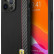 Карбоновый чехол Ferrari для iPhone 13 Pro PU Smooth/Carbon Vertical with metal logo Hard Black (FESAXHCP13LBK)